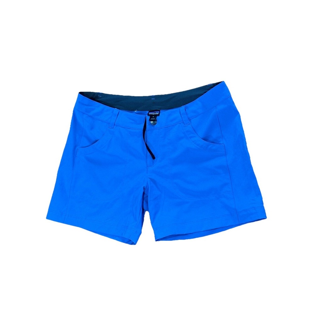 Patagonia Flat Front Perry-winkle Blue Shorts Women's Size 4